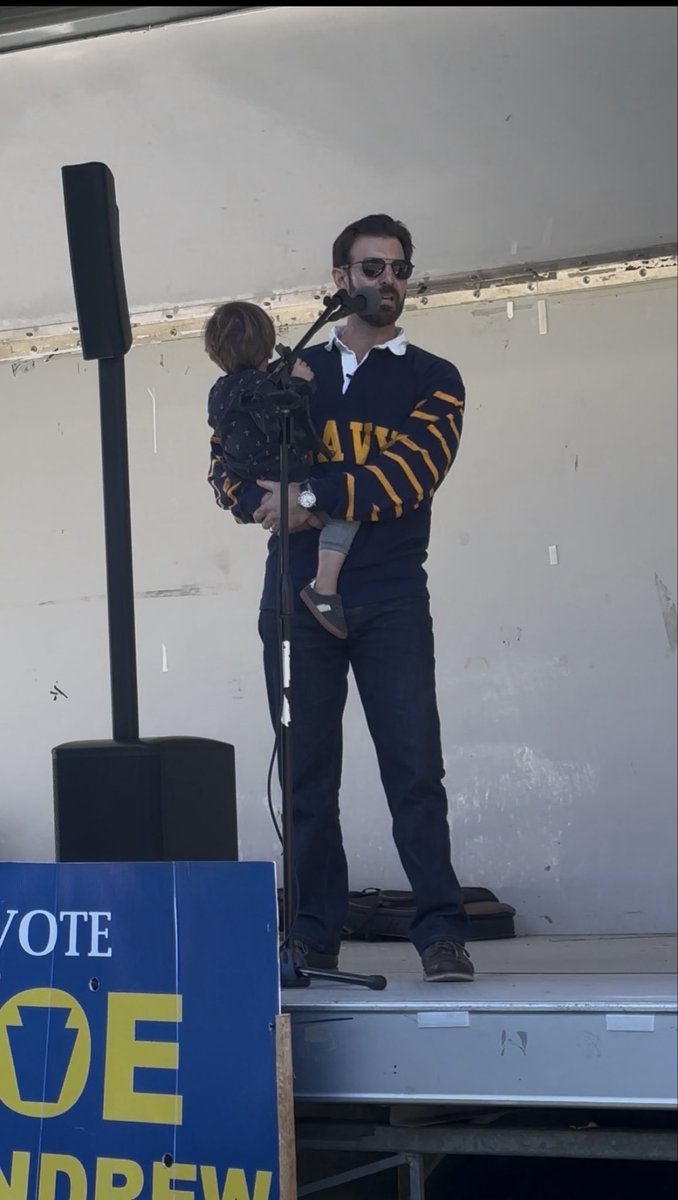ChrisForPA's tweet photo. I can’t believe we have to do this again. 

But that’s not how you hold a kid… https://t.co/0bAg4jiLSB