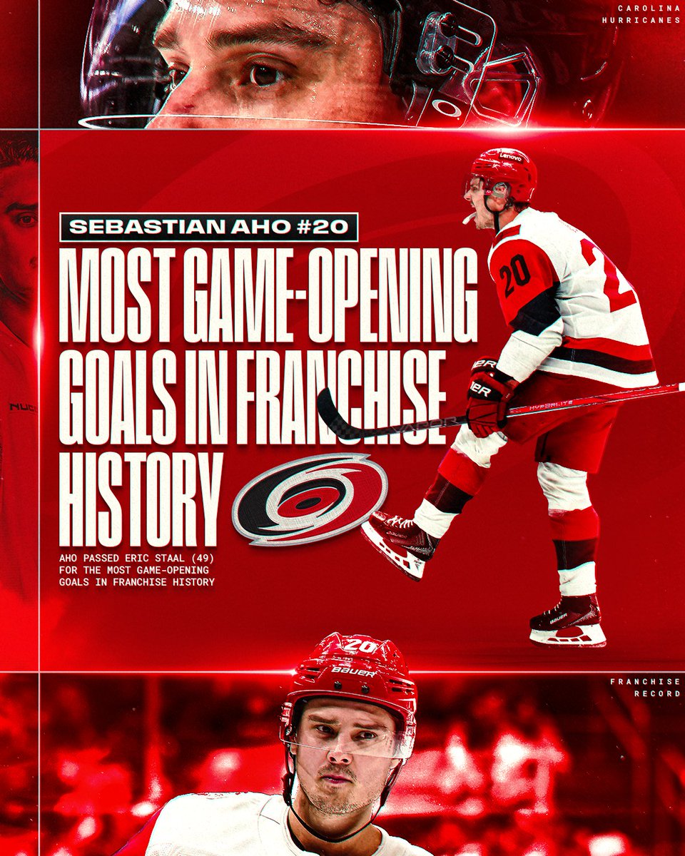 Sebastian Aho 🤝 game-opening goals 🚨 
 [📷](https://pbs.twimg.com/media/HTv0kTebwAAv2fe.jpg) https://pbs.twimg.com/media/HTv0kTebwAAv2fe.jpg https://pbs.twimg