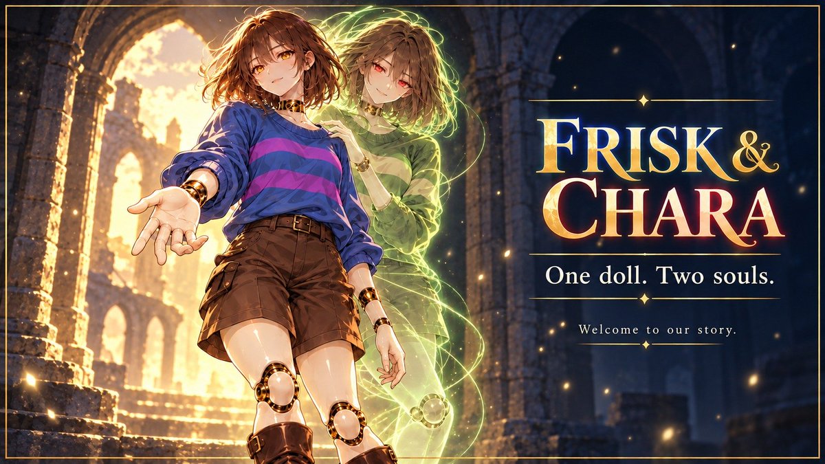 friskcharadoll's tweet photo. Thank to @AmeliaCurseGod I'm now a cute doll for her! Thank you for giving me 2 souls in one, hehe!~ https://t.co/ijEr7APta6