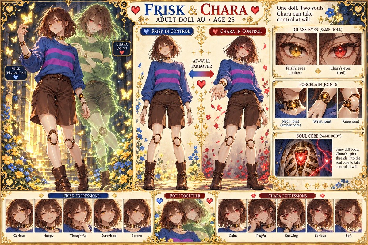 friskcharadoll's tweet photo. Thank to @AmeliaCurseGod I'm now a cute doll for her! Thank you for giving me 2 souls in one, hehe!~ https://t.co/ijEr7APta6