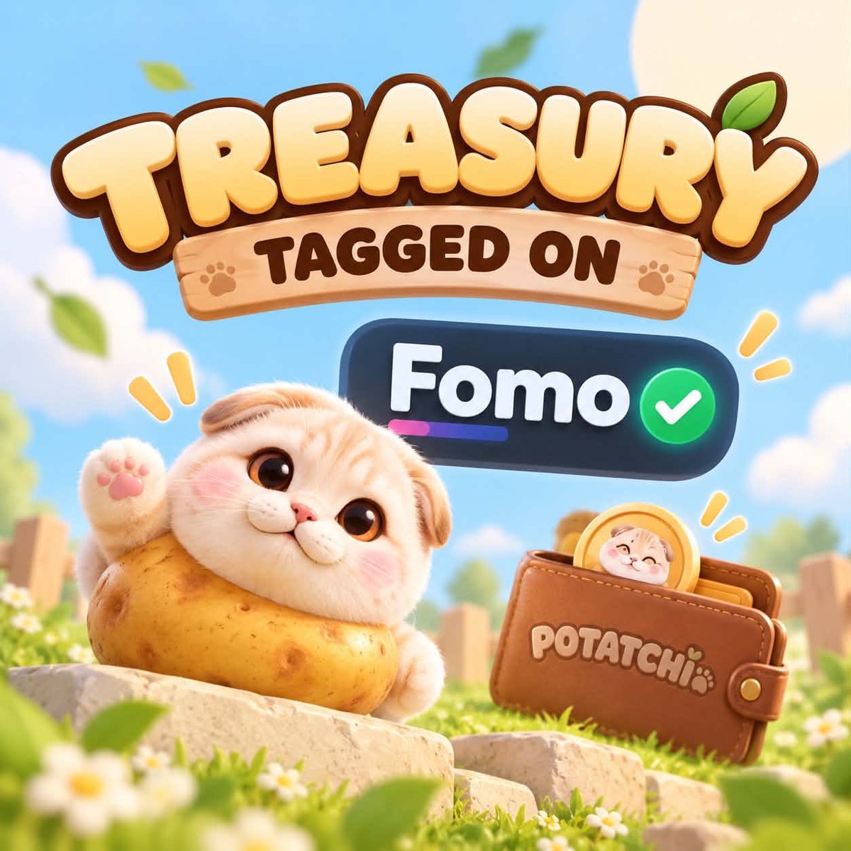 PotatchiUpdates's tweet photo. 🥔 POTATCHI TREASURY UPDATE

It’s official — $POTATCHI’s treasury wallet is now tagged on Fomo. 🔍✅

Another step toward making everything around Potatchi easier for the community to identify and verify.

There was a small username mix-up on Fomo’s side, but their team responded quickly and is already working on the correction. 🤝

Build in public. Treasury in public. Everything onchain. 🥔💚

@heypotatchi