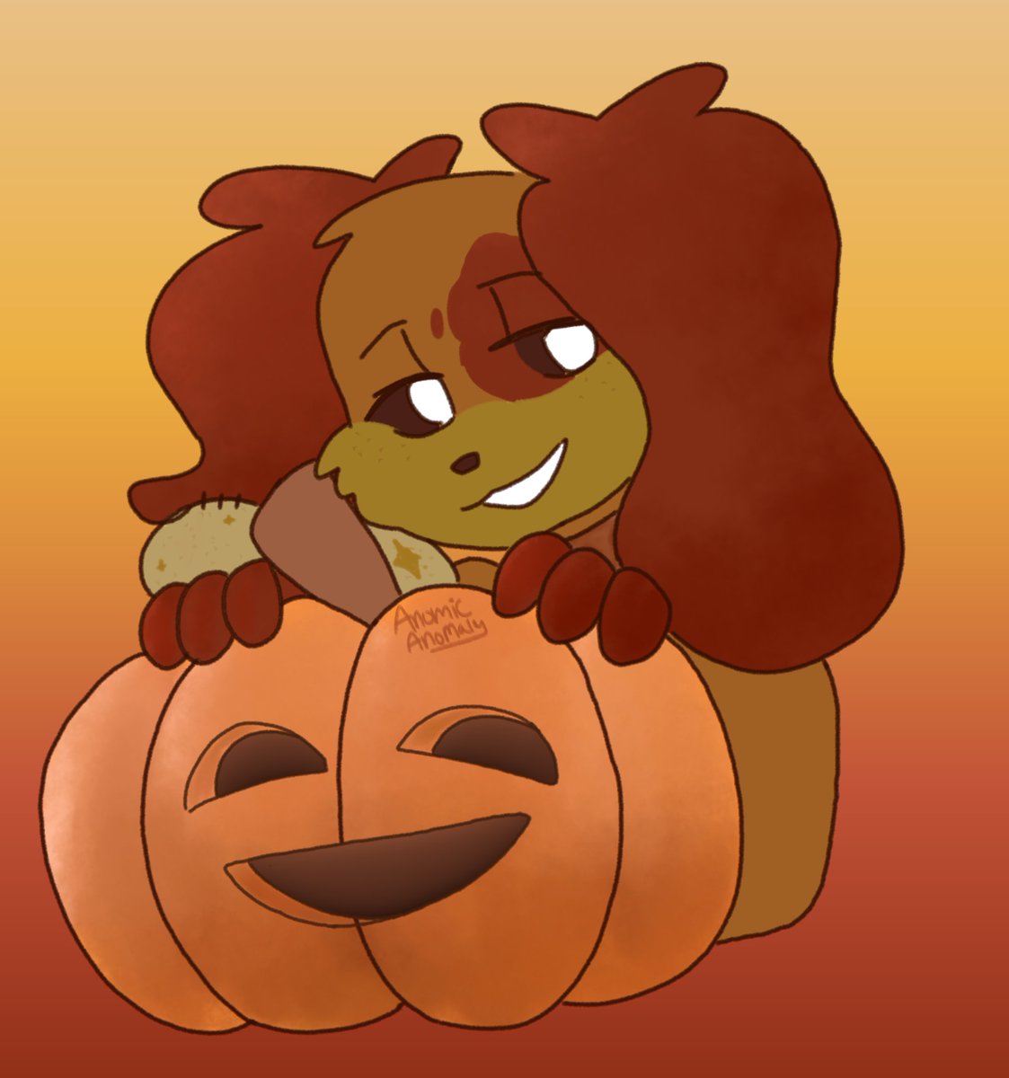 AnomicAnomaly's tweet photo. Pumpkin DogDay 🎃 https://t.co/XqgpItcjaU