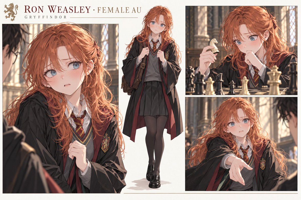 zerozakiyamo's tweet photo. TSロン・ウィーズリ #RonWeasley
character sheet
#女体化 #HarryPotter #femRon https://t.co/JTTYj07A21