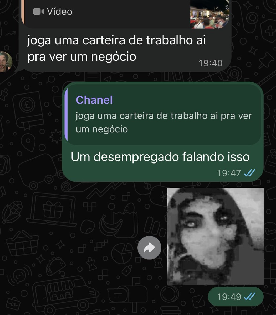 morgzmorgana's tweet photo. O silêncio no grupo da família depois de eu lacrar o meu primo bolsonarista ☠️ https://t.co/iYSGNppmUH