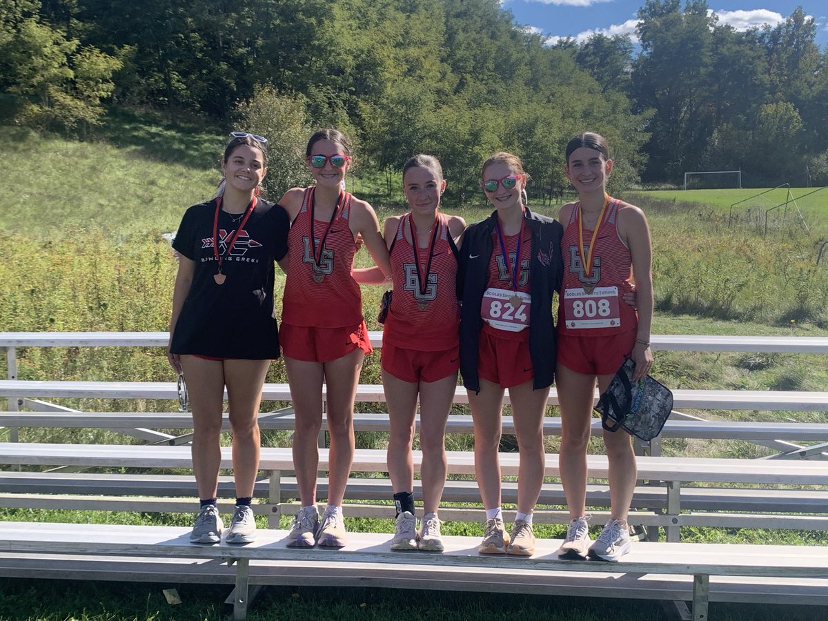 bghs_cc's tweet photo. Congratulations Bobcats on the 1st place finish today at the Legends XC Invite in Pinckney, MI!  Great pack running throughout the race!  Gearing up for the NLL Championships!
JV swept the top 5 places in their race!
@BGHS_AD @DanBlackBGCS 

Results:
https://t.co/xHdzthYJJh https://t.co/AAiYtZHW4a