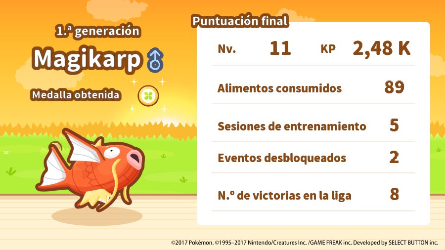Carloschu98's tweet photo. ¡Magikarp ha alcanzado el nivel máximo!
Es un heroe que debe ser recordado 
#forzamagikarp #Magikarp https://t.co/gjBiTerM29 https://t.co/TJYNVG2mHt