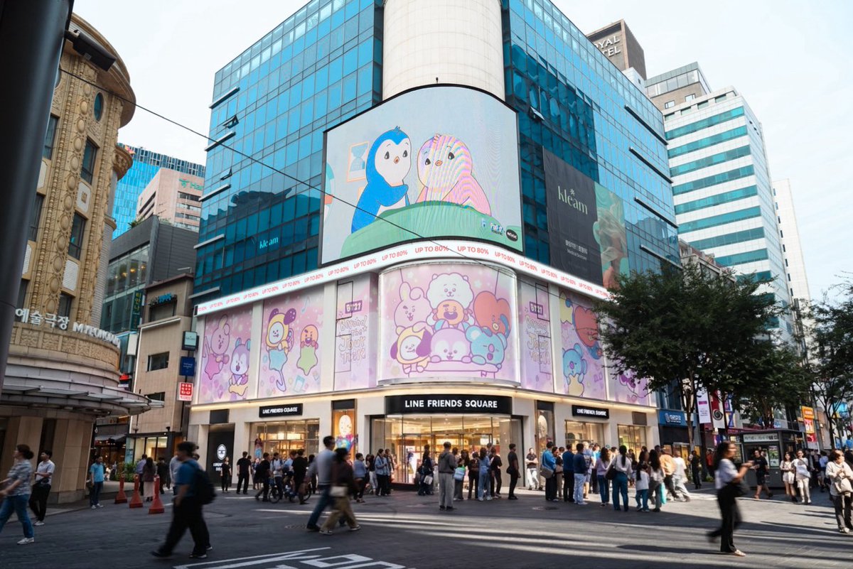 Symphony_Young's tweet photo. 🐧Pudgy Penguins took over again! 🐧🇰🇷 @pudgypenguins @_LINEFRIENDS https://t.co/FmymX9qBKR