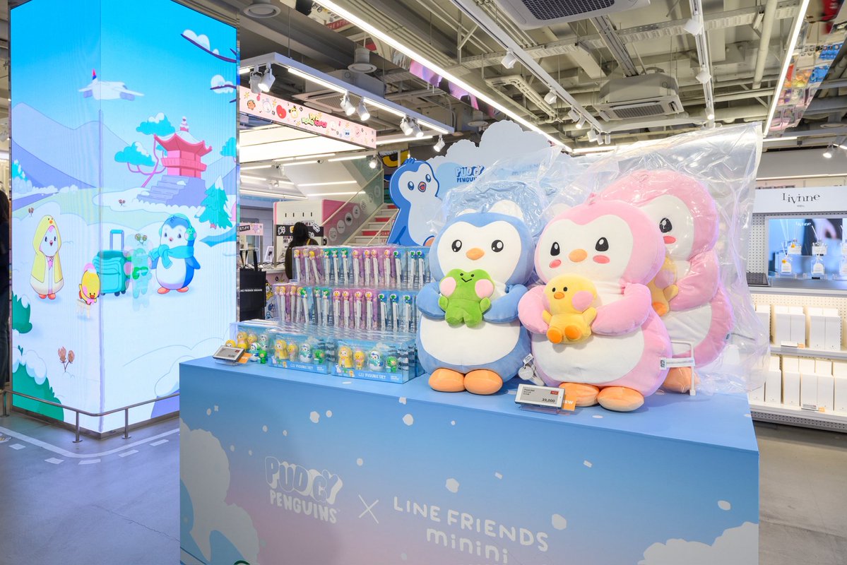 Symphony_Young's tweet photo. 🐧Pudgy Penguins took over again! 🐧🇰🇷 @pudgypenguins @_LINEFRIENDS https://t.co/FmymX9qBKR
