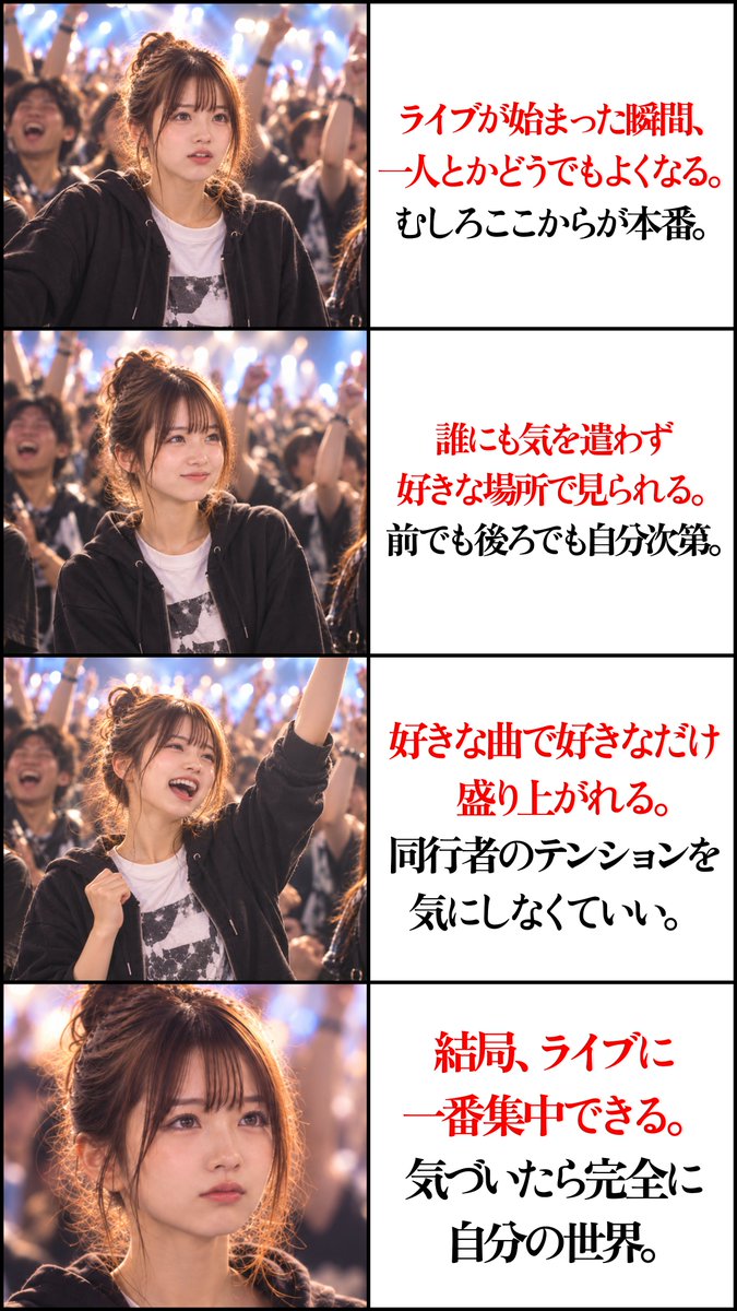 pazu_official's tweet photo. ライブの「ぼっち参戦」、意外と悪くない。 https://t.co/0WvlZf232y