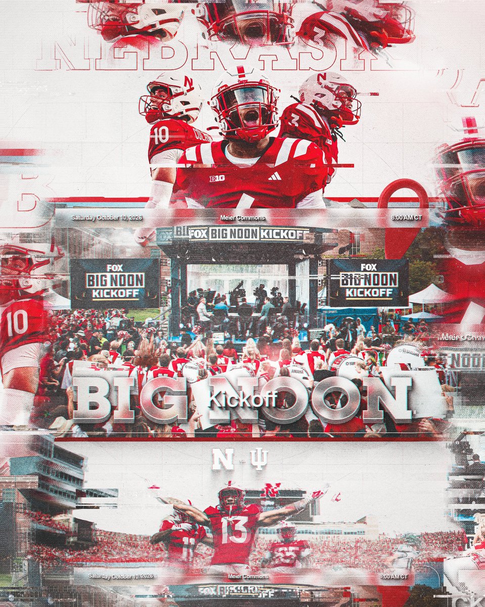 Huskers's tweet photo. Big Noon Saturday in Lincoln. 🔜 https://t.co/NfrVYXDbxj