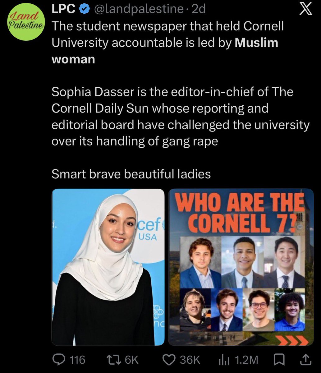AvdullahYousef's tweet photo. Many of us are quite familiar with this type of striver background American Muslim woman, who likely grew up with zero sexual interaction and has an incel’s level understanding of the sexual dynamics of college campus Americans — which makes it all the more hilarious that she’s the one that led a crusade to reopen an open and shut nothing burger case about some lady’s sexual indiscretions gone wrong. Why did she give a shit about this? It’s absurd.