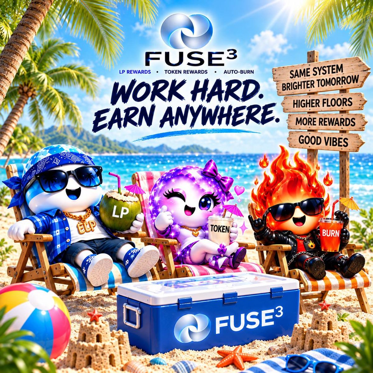 Fuse3Sol's tweet photo. 💻 Work hard. Earn anywhere. ⚡

With FUSE³, your work doesn’t stop when the day does.

Every 15 minutes, FUSE³ rewards holders with:
💎 LP positions
🪙 SOL directly to your wallet

Work hard. Earn anywhere. Let FUSE³ work for you. 🔥

FUSE3in85PPWaA7BdRucpRyemH69nLQHdCU6NfwfWXqL https://t.co/CaGgmFh6i4