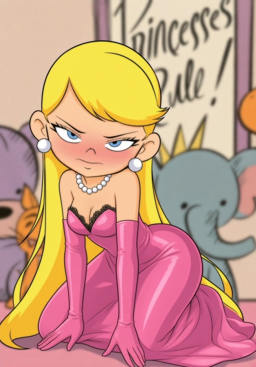 ValkerStories's tweet photo. old drawing of Lola (edited) https://t.co/rSfddDMbAs
