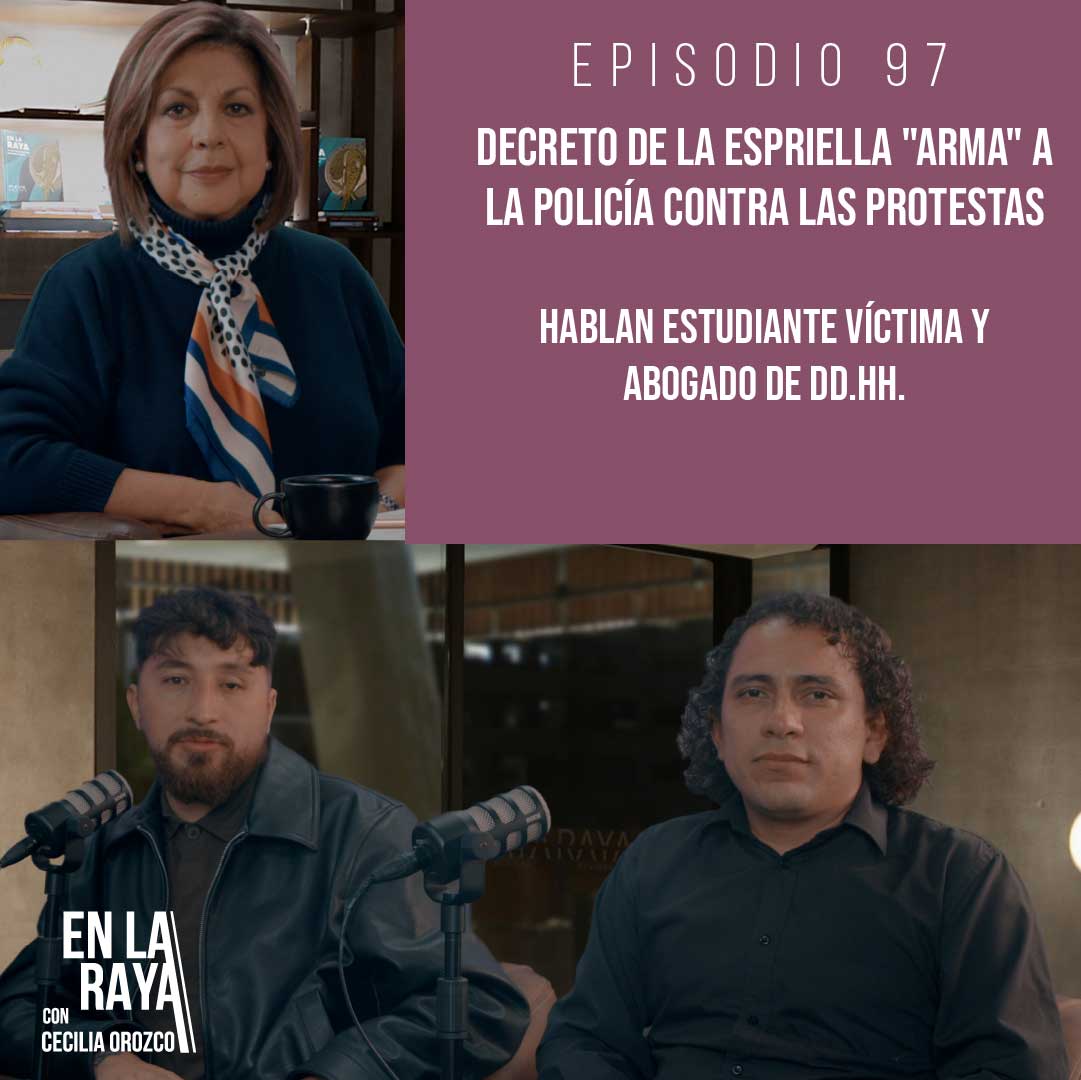 revistaRAYA's tweet photo. 🗓️ DOMINGO 4 | Disponible desde las 8:00 a.m.
🔴 En la RAYA con Cecilia Orozco

Decreto De la Espriella "arma" a la policía contra las protestas
Hablan estudiante víctima y abogado de DD.HH.

📺 Podrá verlo en estos canales, donde además están nuestros anteriores episodios:

Spotify: https://t.co/UdPuMAJSva
YouTube : https://t.co/44MVIHrlgn
Apple: https://t.co/cW1XgaNb5g
y otras plataformas.
Más información: https://t.co/OnmN2NKzxF

#EnlaRayaCOT Periodismo de contexto para que usted forme sus propias opiniones.

Un videopodcast de Revista RAYA