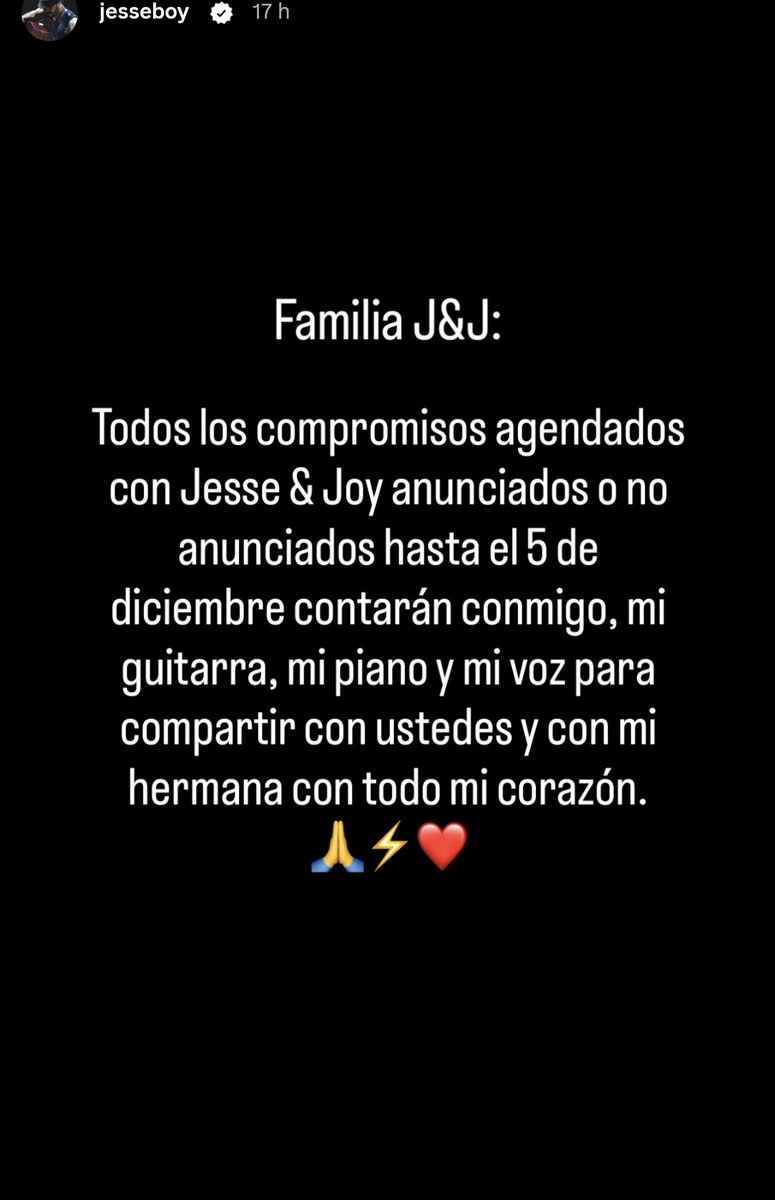 jagl_02's tweet photo. Jesse subiendo explicaciones sobre los shows restantes del año con J&amp;J🥺❤️
Si duele que se separen pero ambos tienen más trabajos, oportunidades, a apoyar a los 2 para siempre✨ 
16/09/26 https://t.co/oUR7k5rM3o