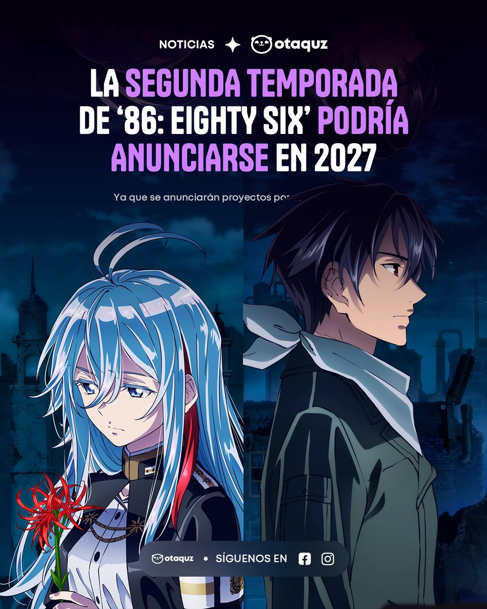 HctorCo55949274's tweet photo. No jueguen con mi corazón por favor 😭 A-1 Pictures en vez de producir porongas como Mashle o animes olvidables como el del circo podrían continuar con 86 o no? https://t.co/8V6IhmPGKs