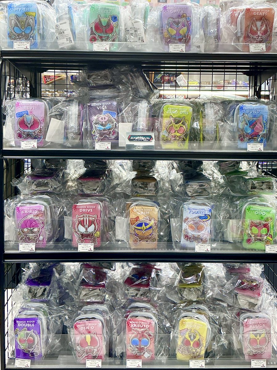 KamenRiderStore's tweet photo. 【#仮面ライダーストア東京店 再入荷情報】

「仮面ライダーパステルへんしんぬいぐるみ」シリーズ
・クリアポーチ各種

が本日再入荷いたしました。
※詳細は画像をご確認ください。 https://t.co/pPmdPLEYKV