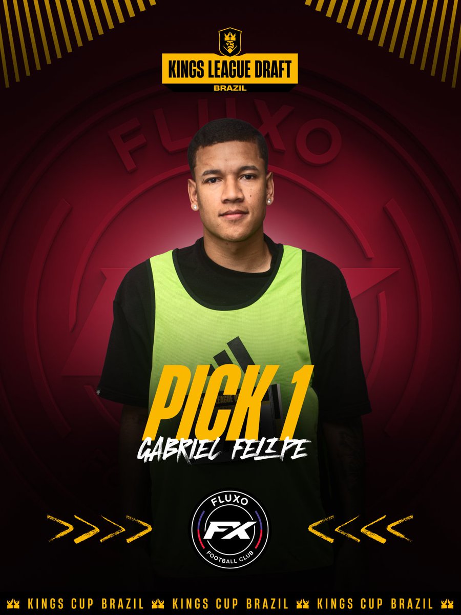 Kings_LeagueBR's tweet photo. VAI SEGUIR O FLUXO! Gabriel Felipe é o PICK 1 do @fluxo_fut7! 🙅💜 https://t.co/IjCmLTIP5y