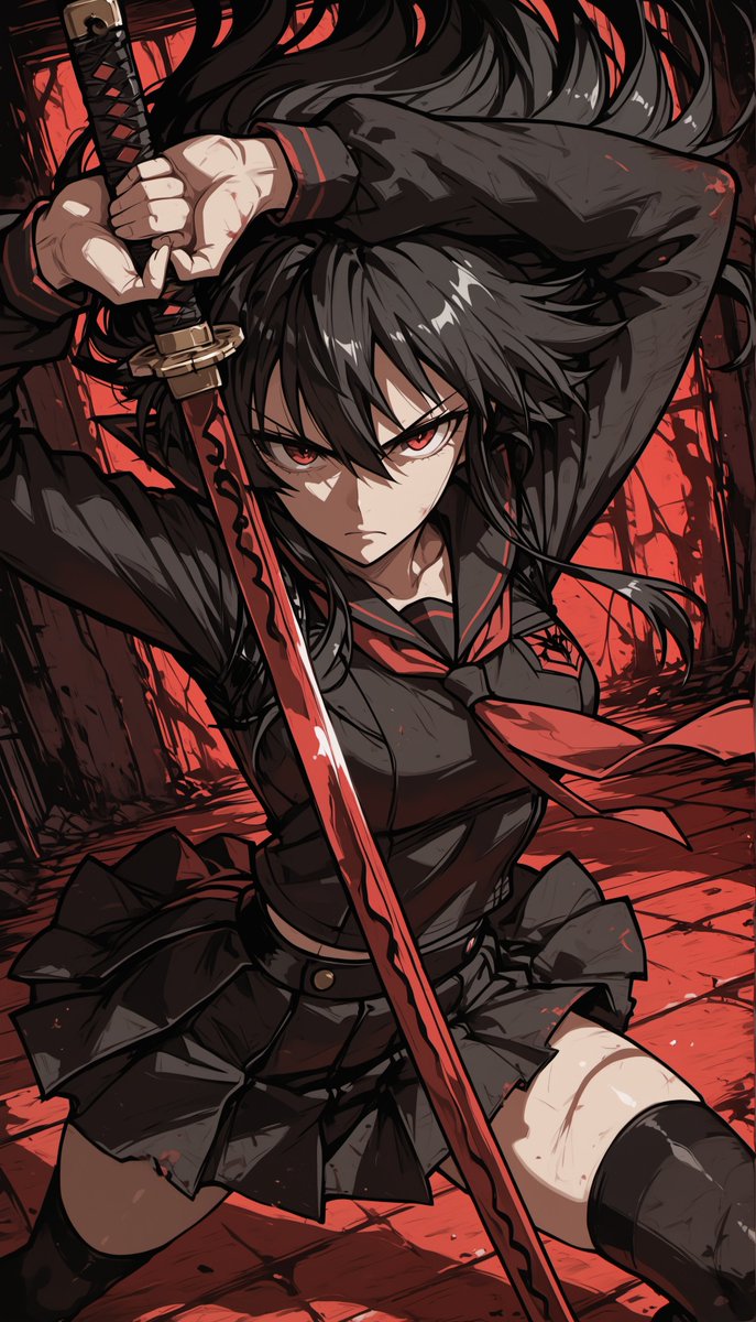 oneesan_aiart's tweet photo. Silent blade, deadly grace. ⚔️

#Akame #AkameGaKill https://t.co/BeCVvD3nTo