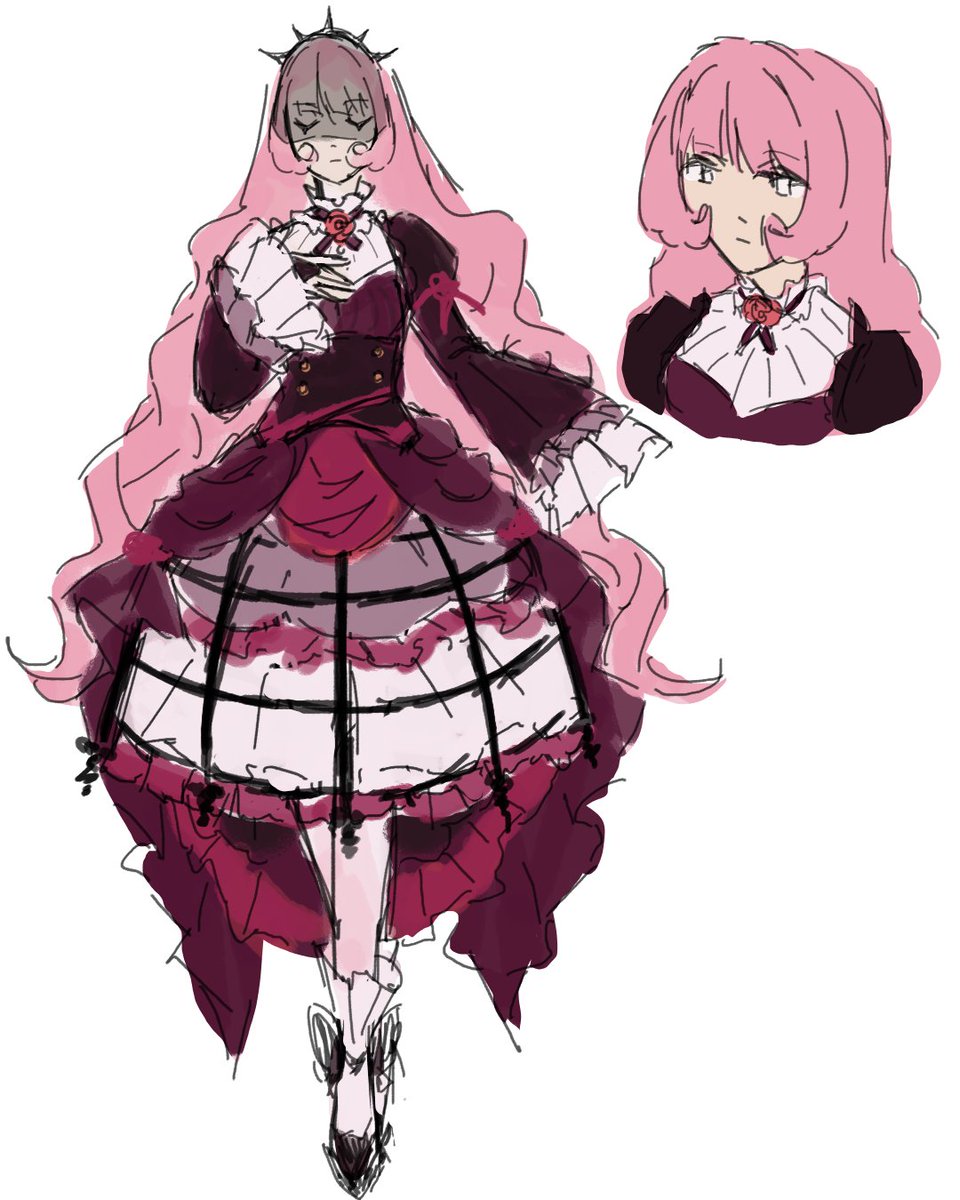 Oomiyobi's tweet photo. Redesigned an old oc! but idk if i like her with a longer skirt or the shorter one😥
#doodle #characterdesignㅤ https://t.co/0SMHOiqYLG