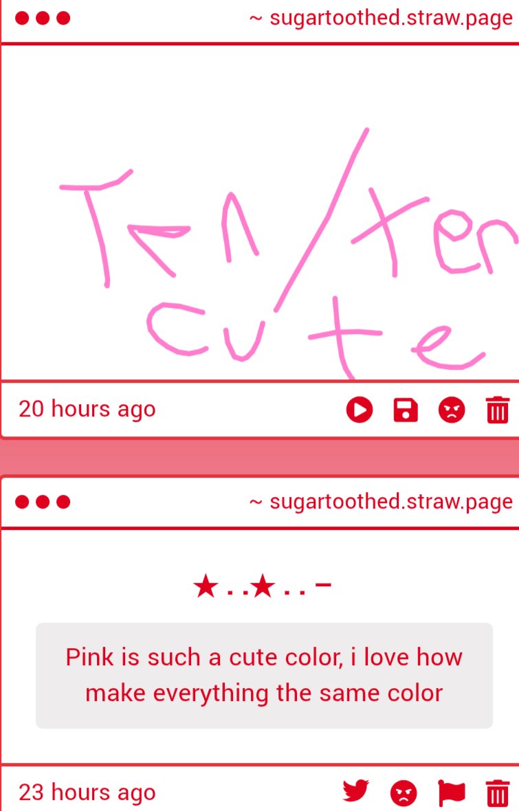 sugartoothed's tweet photo. AW YAY THANK BOTH OF UUU!! I LOBE PINK https://t.co/m99r0Gr02b