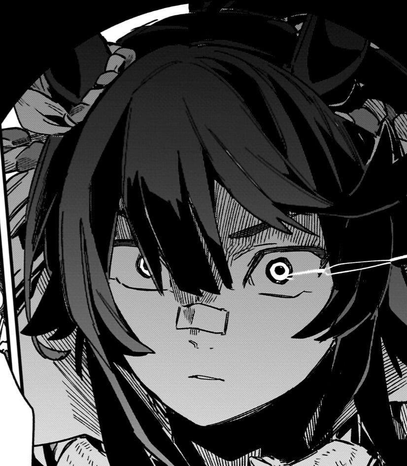 bluer0sey's tweet photo. she’s so silly looking in the anime yet intimidating in the manga😭 https://t.co/kX8sA10ydH