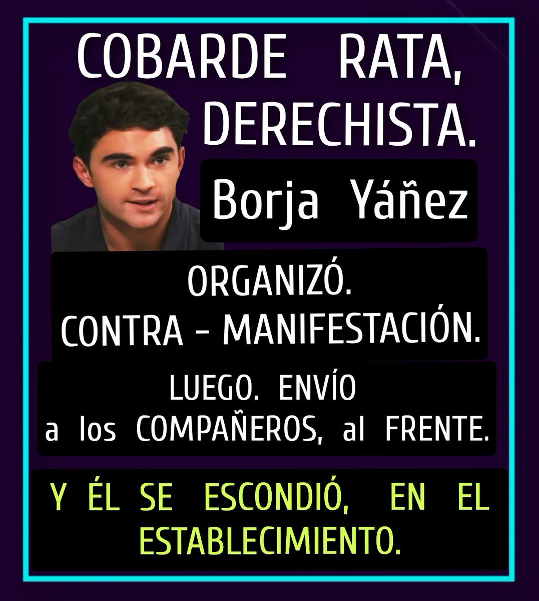 Ricsepul's tweet photo. TÍPICA COBARDÍA DERECHISTA. https://t.co/kT8V4YP3eA