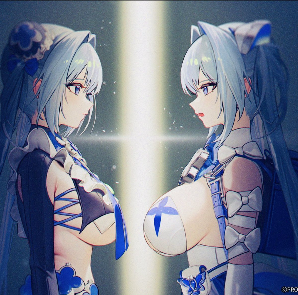 HANKAKU_GYU's tweet photo. この2人、服装以外は全く一緒なのに見分けてるエイブ凄い��と思ってたけど
有ったんだ…大きな違い… https://t.co/oviB1YZNrC