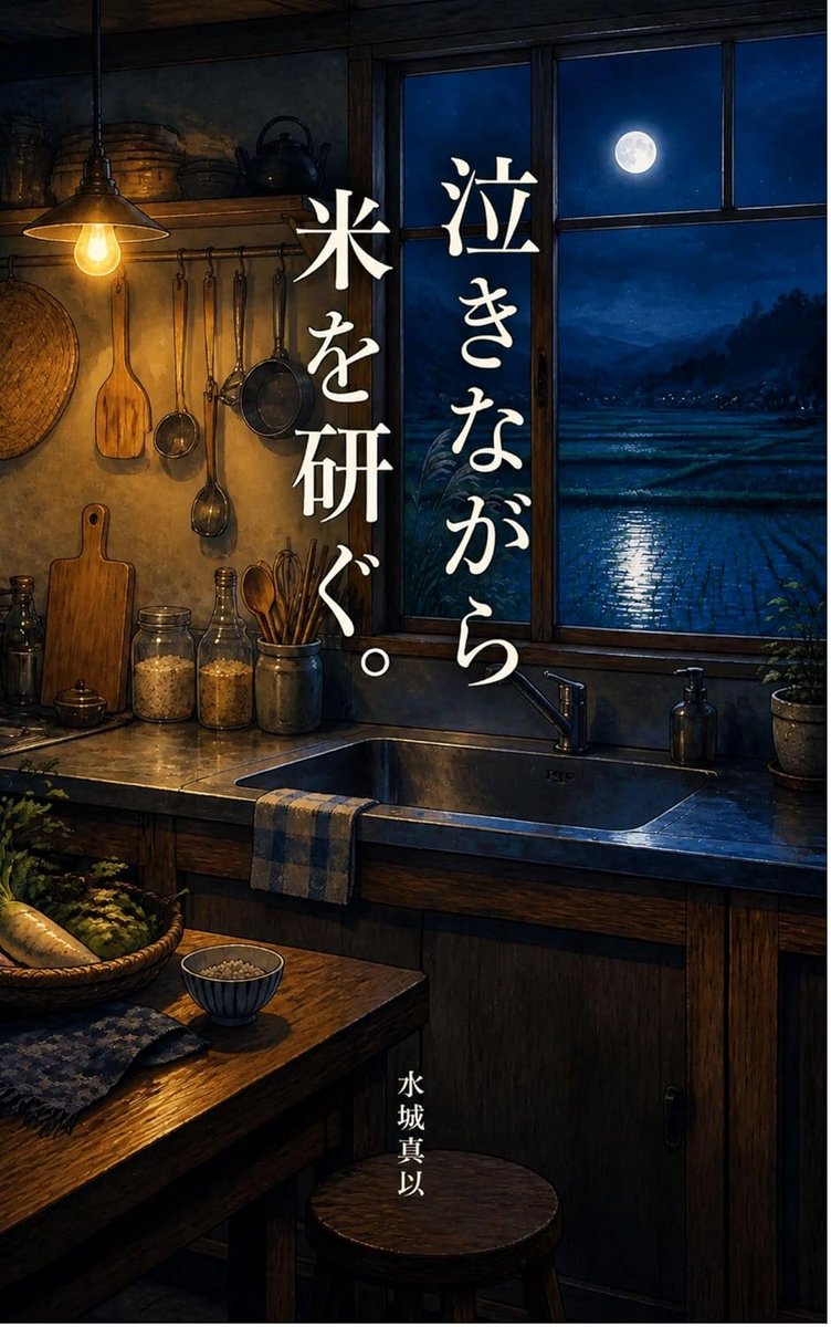 mizumizu_rann12's tweet photo. 📖【Kindle新刊】400円／Kindle Unlimited対象

『泣きながら米を研ぐ。』

眠れない夜。何もできなかった一日。コンビニのおにぎり。午前八時のビール。誰かに名前を呼ばれること。

生きること、食べること、呑むこと、書くこと。

日々をなんとか生きる人間を綴った、20篇の散文詩集です。 https://t.co/uptR2sciNx