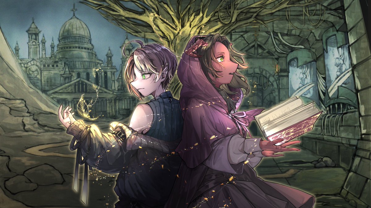 lr_kyu3's tweet photo. D&amp;D5e『砂上の連環』
とりあえず無事に前編終了！
セッションで使うイラストを描いていただきました！ https://t.co/qJTvBeH9jM