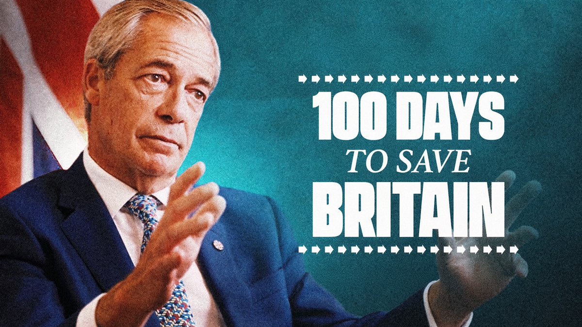 NotFarLeftAtAll's tweet photo. If the Reform Party wins the next general election, what should Nigel Farage’s top priorities be in the first 100 days to save Britain? https://t.co/DsWOSoMHK2