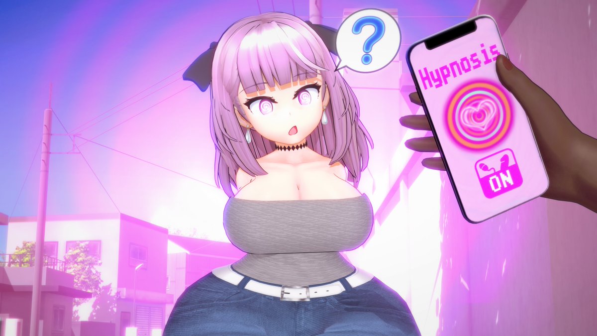 FunSizedGILF's tweet photo. "Eh? You want me to look at your phone?

What could be so interesting abo— 𝑶𝒐𝒉𝒉𝒉... 𝓞 𝓸𝓸𝓸𝓸𝓸𝓱𝓱𝓱𝓱... 🌀💞" https://t.co/QSSomJDjwU