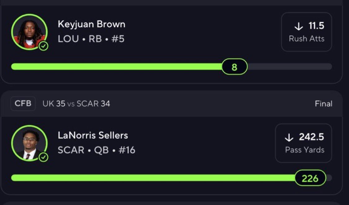 emilebagrey's tweet photo. IS THIS CASHING? 

2/2✅ SO FAR

https://t.co/FdsnbXfrhA

#Gambling𝕏 #PrizePicks #CFB https://t.co/3G3NFm1ctt