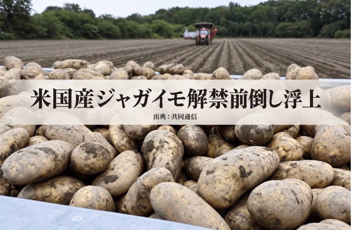 sorapiyo1111111's tweet photo. いや！全力で止めてくれ！！！

【米国産「生鮮ジャガイモ」の輸入解禁を検討】
・当初、最終判断まで2〜3年の見通し
・早ければ1年程度に前倒しの可能性
・農水省は9月、解禁手続きの最終工程へ
・背景にはトランプ米政権からの
　要求圧力があると共同通信が報道 https://t.co/tezV2uQDRO