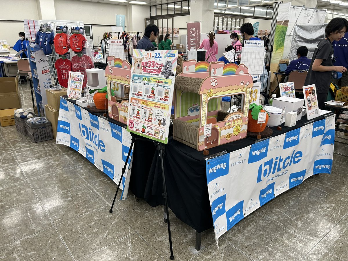 bitcle's tweet photo. 本日、横浜で開催されている
『わんにゃんスマイルフェス 2026・秋』bitcle出店しております👏

🎉 限定33セットキャンペーン開催！ 🎉
わんにゃんスマイルフェスにちなんで、
今回だけの特別セットを
すべて6,600円（税込）で販売します✨

ぜひbitcleブースへ遊びに来てください🐾✨ https://t.co/31hYEWnNgS