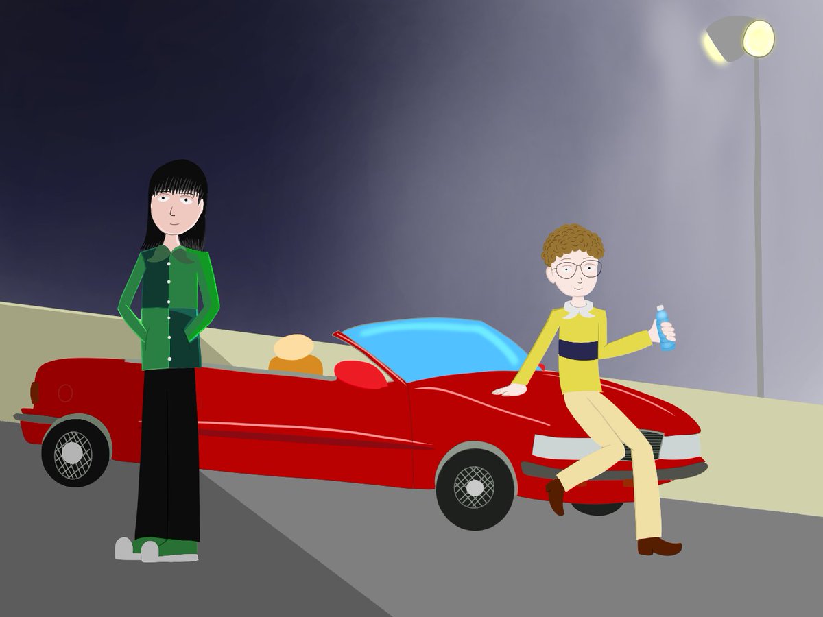 lymegrnn's tweet photo. High School: Just a chill weekend night, vibing with your best pal.

Been trying to work on my lighting a bit.

#SouthPark #OC #SouthParkOC https://t.co/lkjZq83iM3