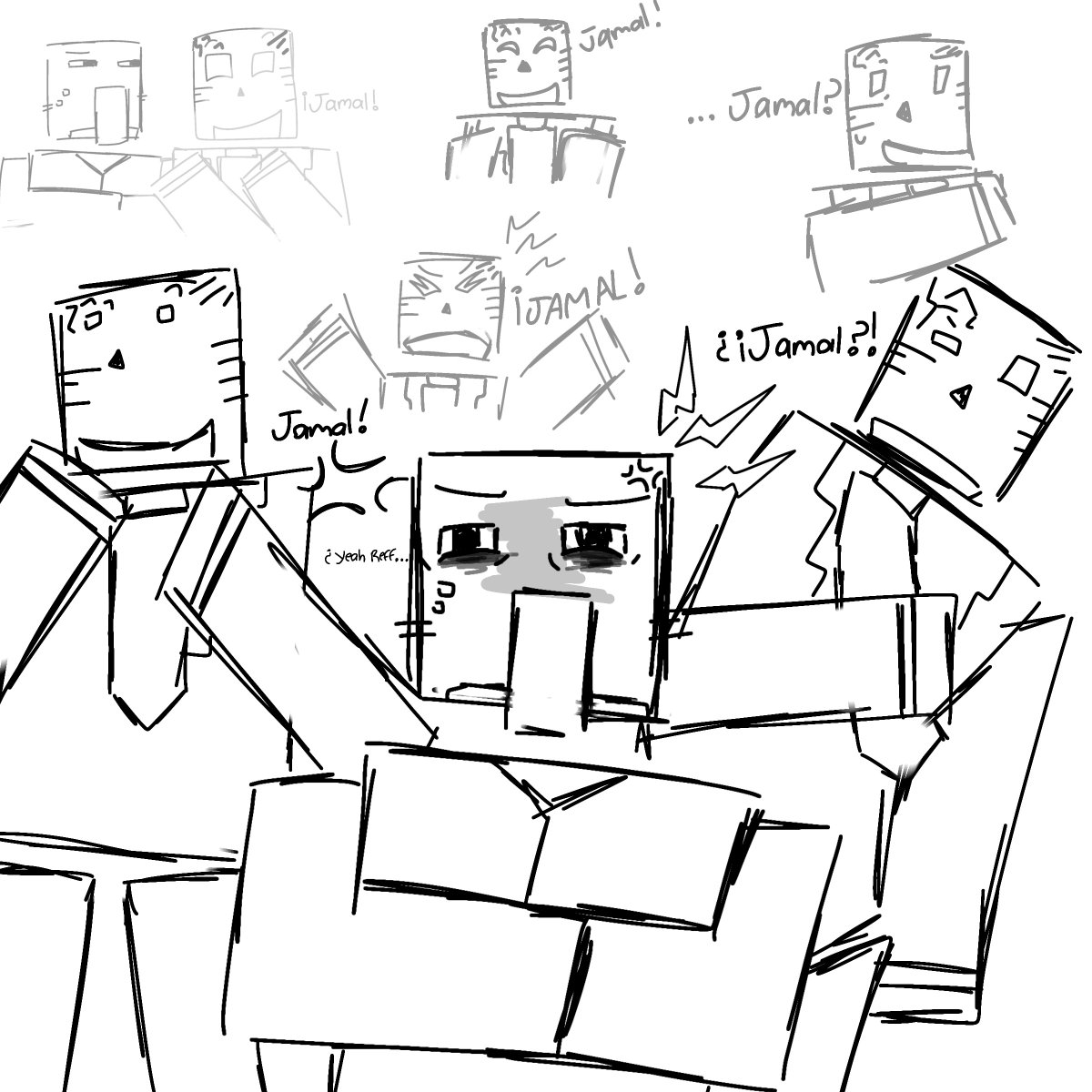 JolyneK84734's tweet photo. JAMAL #ReffMC #Jamal #Youtuber #Minecraft https://t.co/VQx2r40iSx