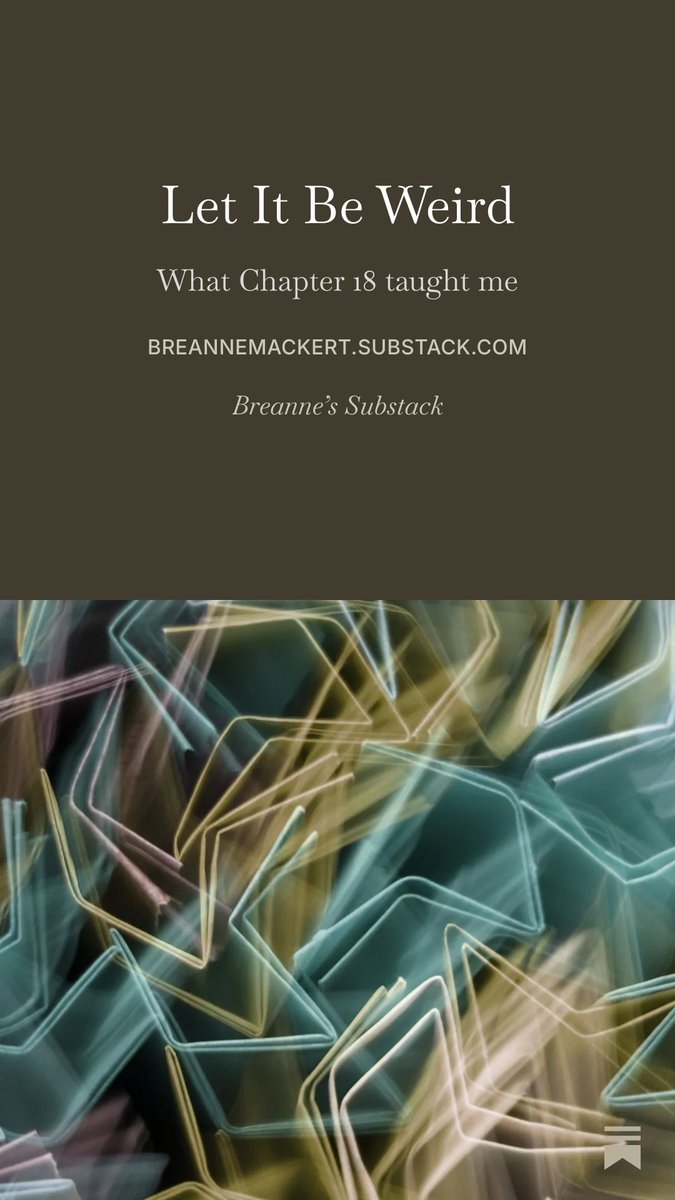 Breanne_Mackert's tweet photo. I spent days trying to “fix” a weird chapter of my novel.
Then I realized I’ve spent years doing the exact same thing to myself.
Well, shit.
New on Substack:
https://t.co/CMp0uuJ6dv
#authenticity #editing #weird https://t.co/Z7kmbD6pg1
