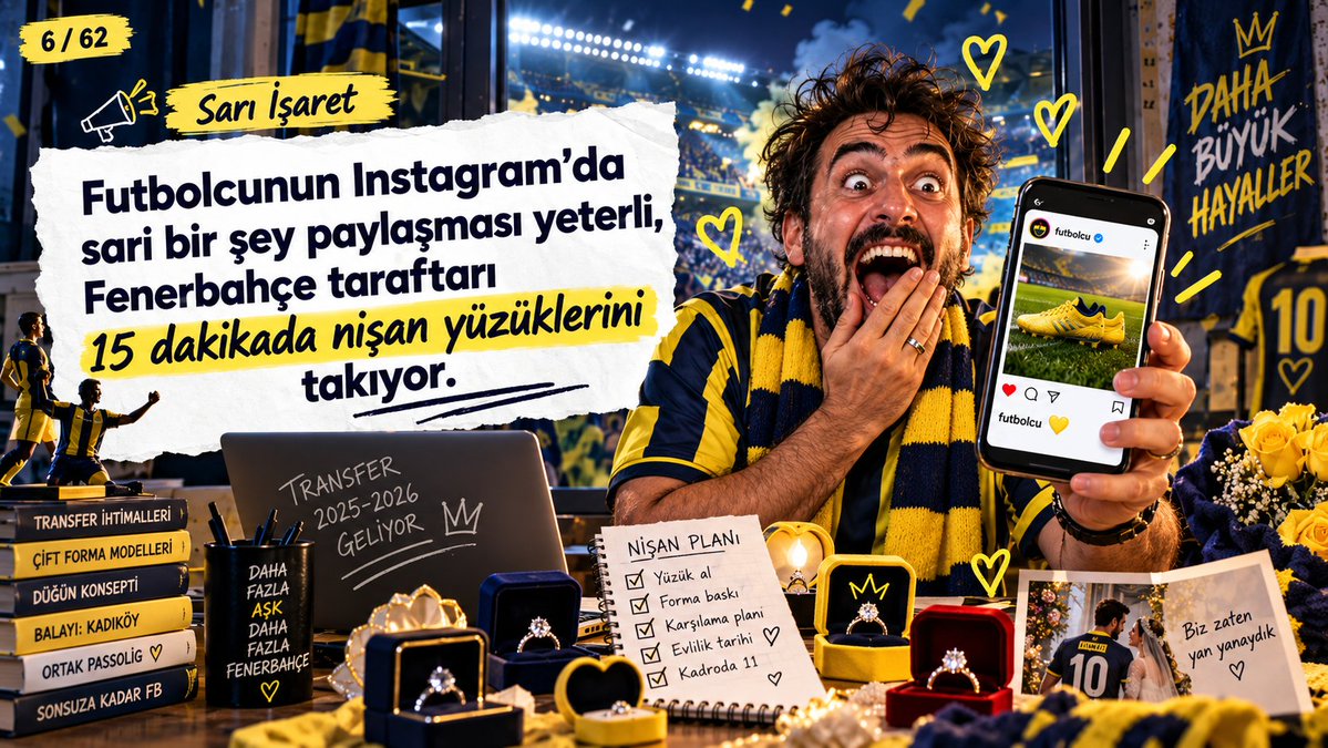 BogaNeferi's tweet photo. Futbolcunun Instagram’da sarı bir şey paylaşması yeterli, Fenerbahçe taraftarı 15 dakikada nişan yüzüklerini takıyor.
 #Svengoolie Gautier https://t.co/c4hQCslsHl