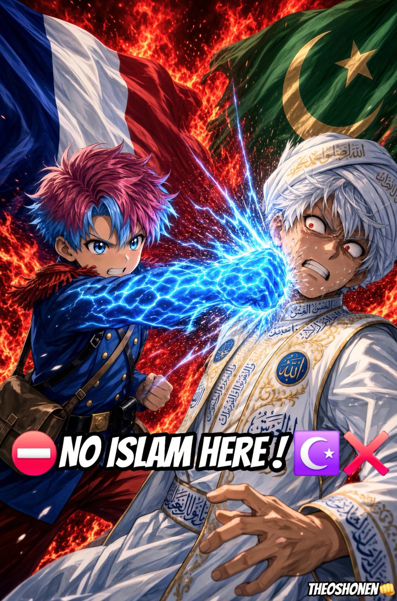 theoshonen's tweet photo. @RahamaTablasco 🤣🤣🤣 NO !!! 🚨 WAKE UP !!!⏰️
❤️United Against ISLAM !🤜☪️👹🔥💥 https://t.co/zJAoRGq6n9