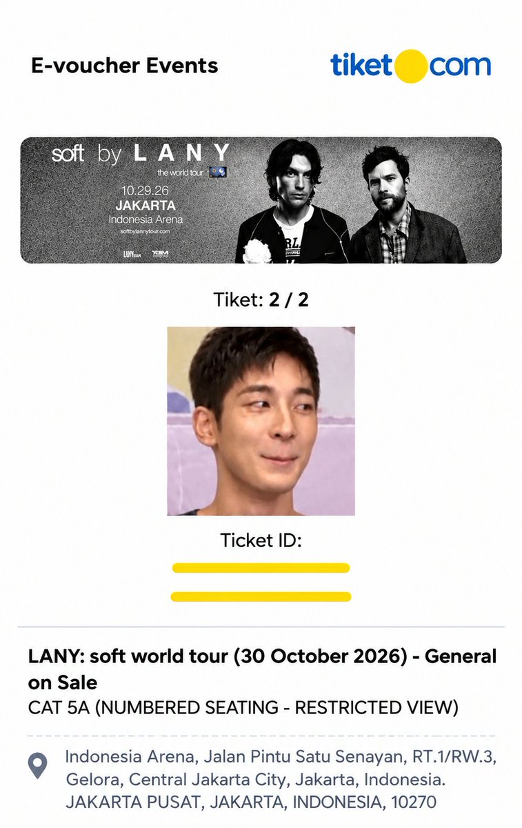 keonshaay's tweet photo. wts lebihan co tiket lany in jakarta

cat 4a day 1 - 3 tiket
cat 5a day 2- 2 tiket

dataku pribadi bisa diurus sampe fisik, trusted 100% dijual underprice bisa cod venue keep with dp ya 
.t wtb wts dijual tiket lany jakarta https://t.co/v7NPhicMnH