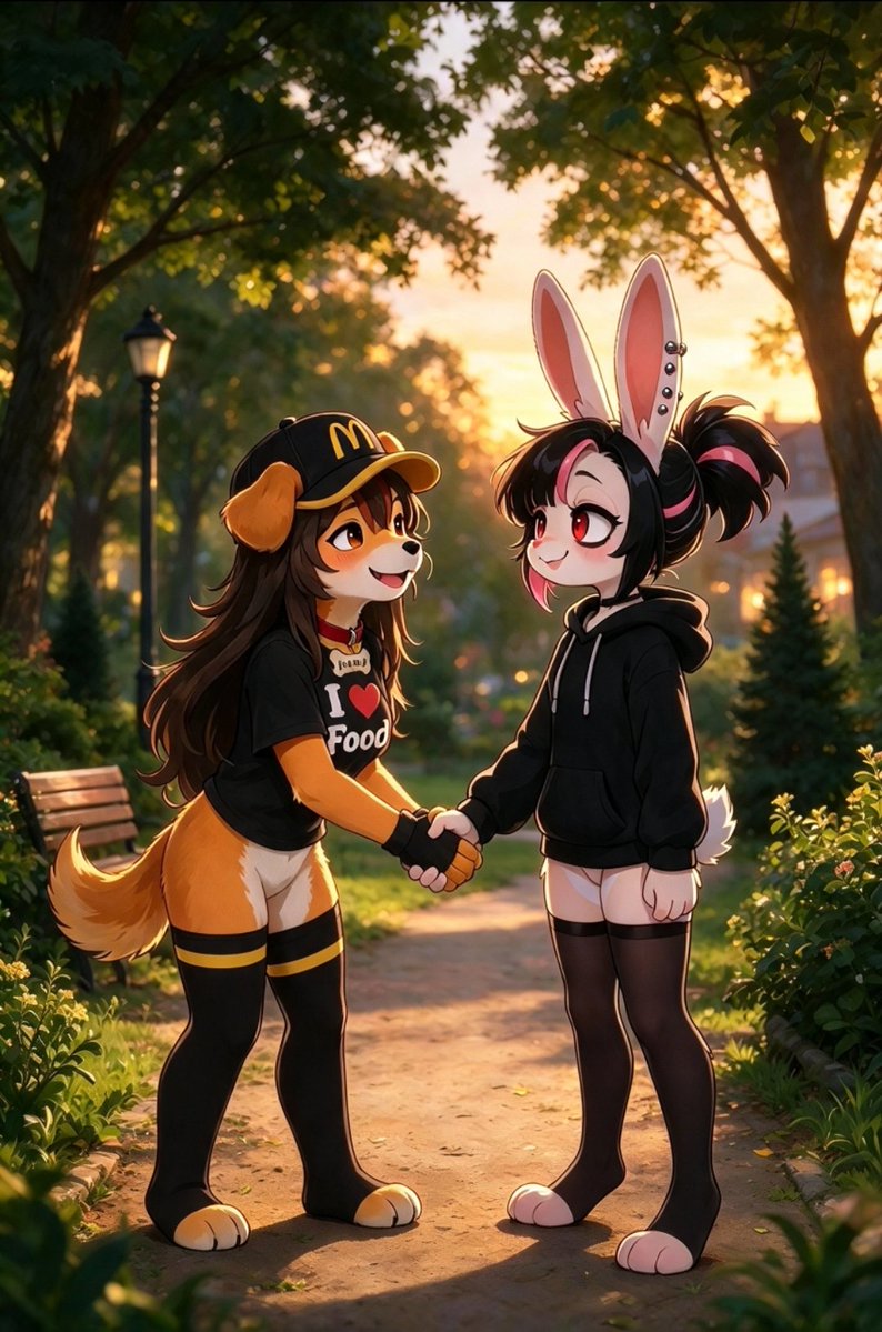 SunsetSkyZ01's tweet photo. Thanks you @AmberBunnyAI  for 2  the likes qwq... it's much appreciated even though I'm not very active on this platform ^w^ I don't speak English, I use a translator. Sorry about that qwq..  #FurryArtAi https://t.co/TmBjHKeI3i