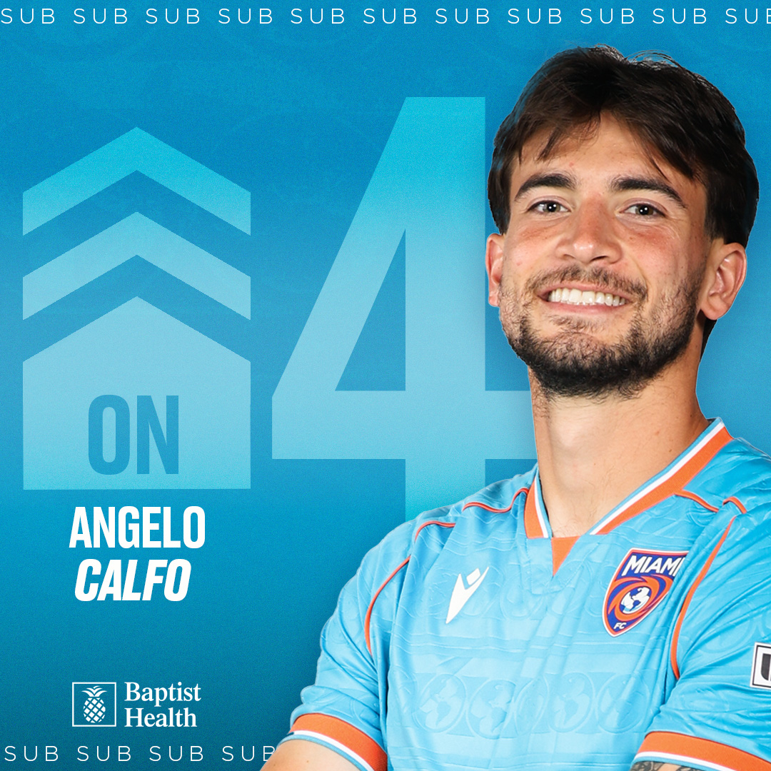 TheMiamiFC's tweet photo. 81โ | ๐ Calfo comes on for Ndiaye.
Pres. By @BaptistHealthSF
#VamosMiami | #TBRvMIA 1-2 https://t.co/YSwqYcx2jj