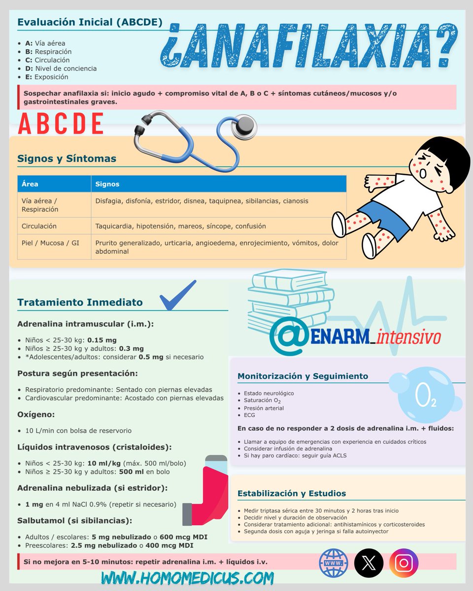 ENARM_intensivo's tweet photo. 💢ANAFILAXIA

#ENARM_INTENSIVO #ESTUDIA_MEDICINA https://t.co/io37mz17aQ