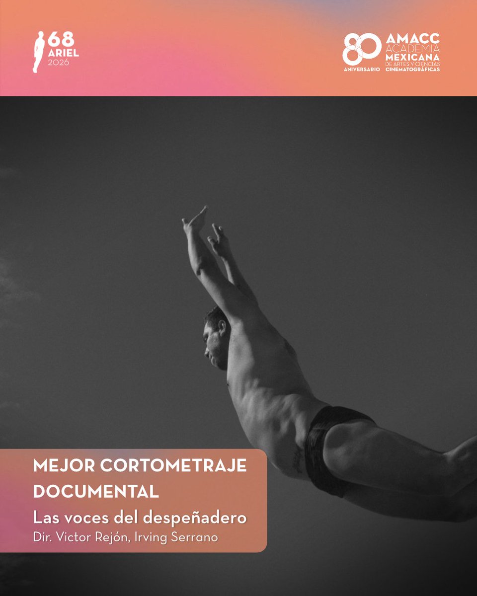 AcademiaCineMx's tweet photo. El ganador del #Ariel68 a Mejor Cortometraje Documental es… https://t.co/Cnh15aic3n