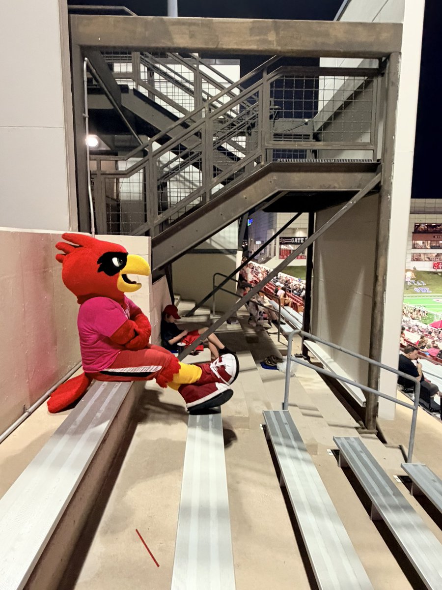cfbcampustour's tweet photo. 🚨 Obstructed View Alert 🚨

⭐️⭐️⭐️ Featuring Big Red ⭐️⭐️⭐️

🏟️ Provost Umphrey Stadium
🏠 @LamarFootball 
🪑 Section W202 Row 45 Seat 25
👀 41% Field Visibility

THIS SEAT IS NOT SALE IT’S JUST FOR FUN https://t.co/qYe9qhpK1H