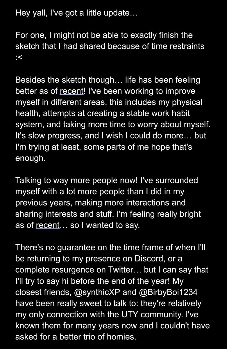 Mizuartz's tweet photo. October update: Semi-important.

Alright now time to disappear until November! Byeeeee!! https://t.co/FccAtAu7r4
