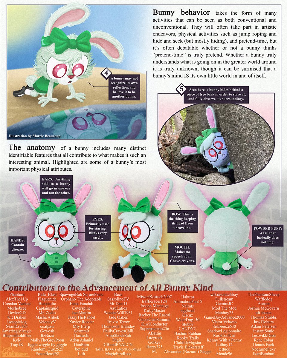ajmarekart's tweet photo. Big thanks to September's high-tier supporters!
--
Now you can learn all about bunnies in the captivating, colorful pages of Zoobooks!
Wanted to use this opportunity to creatively reveal the new [bunny] plushie, which will be up for sale in November, so mark those calendars! https://t.co/aFmpO9QgRW