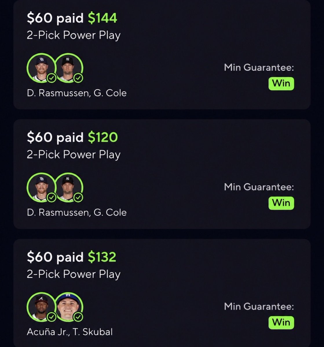 KavsLocks's tweet photo. MLB PLAYOFFS HAVE BEEN TOO EASY 🤑

JUST A FEW CASHES FROM TODAY ✅✅

DONT MISS OUT LINK IN BIO ☢️

#Gambling𝕏 #prizepicks #cash #green https://t.co/i7kYlCXekR