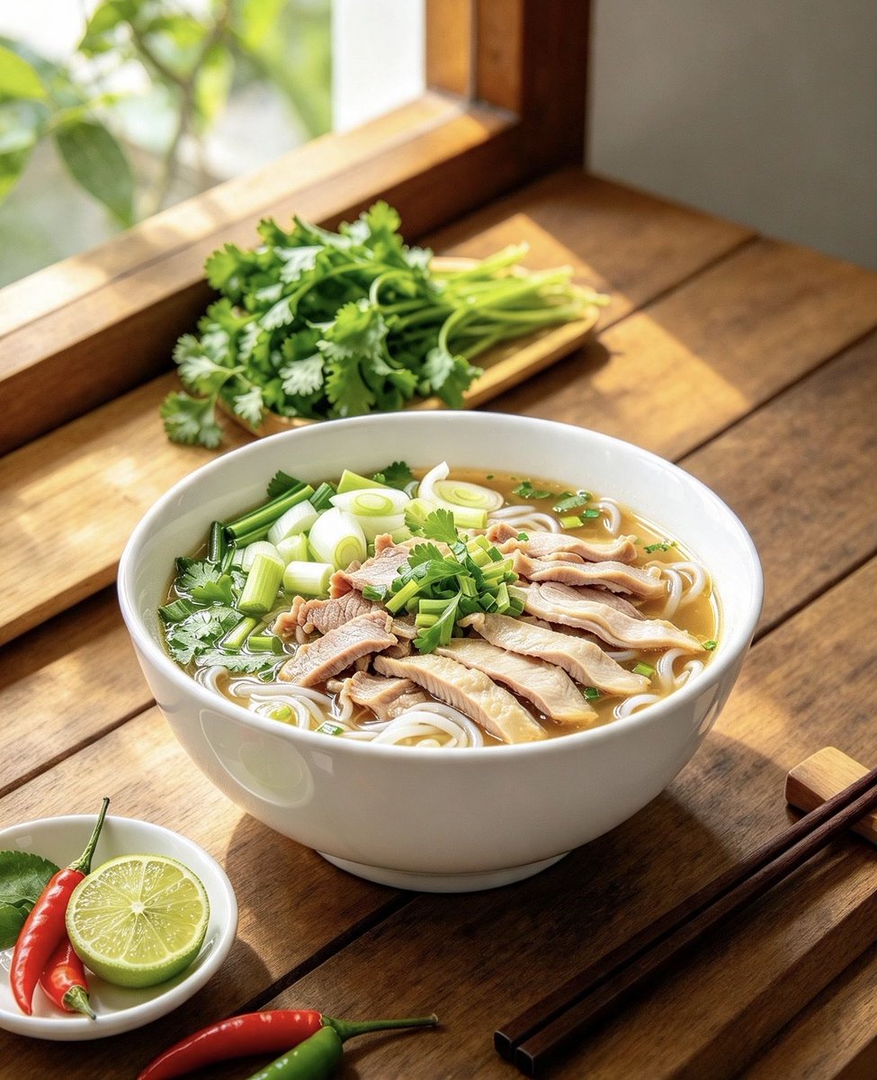 ali_hy617's tweet photo. Sáng sớm có tô bún gà nóng hổi, nước dùng thanh ngọt, thịt gà mềm thơm đúng là một ngày bắt đầu thật ấm áp.

Hãy thưởng thức bữa sáng thôi nào. https://t.co/bsQKtOscYD